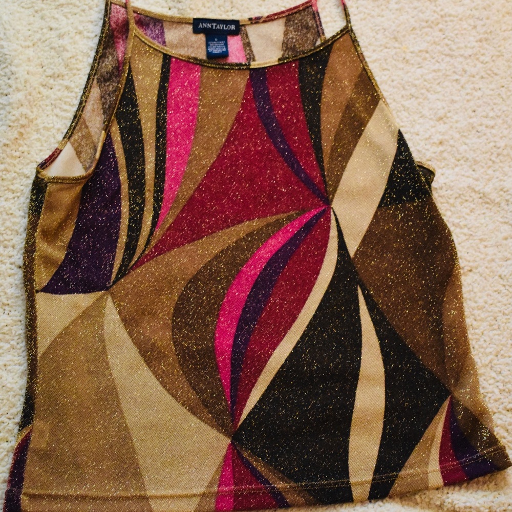 Sparkly Ann Taylor Tank Top Size Large